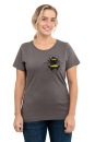Frauenshirt Kenia Fair Trade Erdhummel, dunkelgrau S