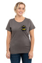 Frauenshirt Kenia Fair Trade Erdhummel, dunkelgrau M