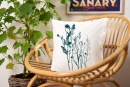 Kissenbezug Wilde Wiese weiß 40*40