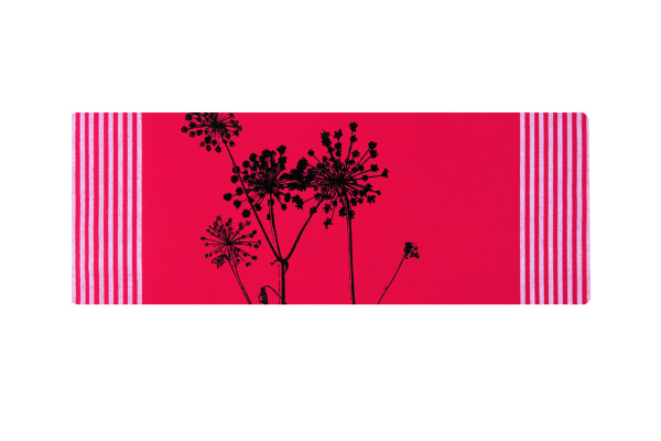 Handgewebtes Geschirrtuch Schierling rot