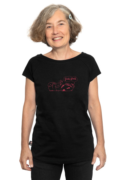 Frauen Raglan-Shirt Kenia PunkRock schwarz