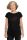 Frauenshirt Kenia Fair Trade Raglan Punkrock, schwarz