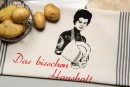 Handgewebtes Geschirrtuch Das bisschen Haushalt... natur