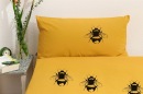 Bio-Bettwäsche Erdhummel, curry 135*200 & 80*80 cm