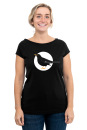 Frauenshirt Kenia Fair Trade Raglan Amsel, schwarz L