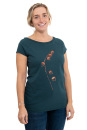 Frauen Raglan-Shirt Kenia Physalis dunkelgrün