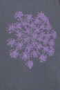 Frauenshirt Lila Blume dunkelgrau *Einzelstück Größe S