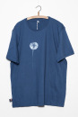 Männershirt Kenia Fair Trade Pusteblume dunkelblau...