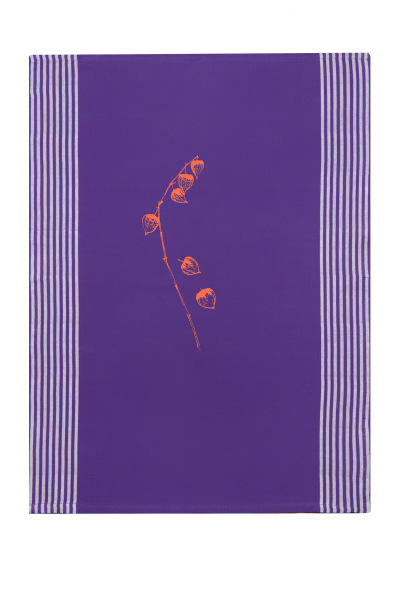 Bio&Fair-Trade Geschirrtuch Physalis, lila