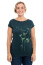Frauen Raglan Shirt Kenia Lovely Unkraut, dunkelgrün M