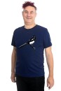 Männershirt Kenia Elster dunkelblau