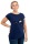 Frauenshirt Kenia Fair Trade Raglan Elster medieval blue