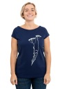 Frauen Raglan-Shirt Kenia Schafgarbe dunkelblau M