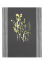 Bio&Fair-Trade Geschirrtuch Wilde Wiese, graphit