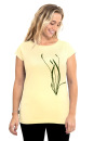 Frauen Raglan Shirt Kenia Spitzwegerich gelb