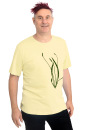 Männershirt Kenia Spitzwegerich gelb XL