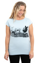 Frauen Raglan-Shirt Kenia Eselcombo hellgrau