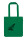 Fashion-Bag Farn kelly green schwarzer Druck