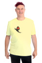 Männershirt Kenia Rotkehlchen gelb