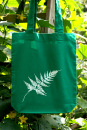 Fashion-Bag Farn kelly green weißer Druck