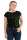 Frauenshirt Kenia Fair Trade Raglan Spitzwegerich schwarz